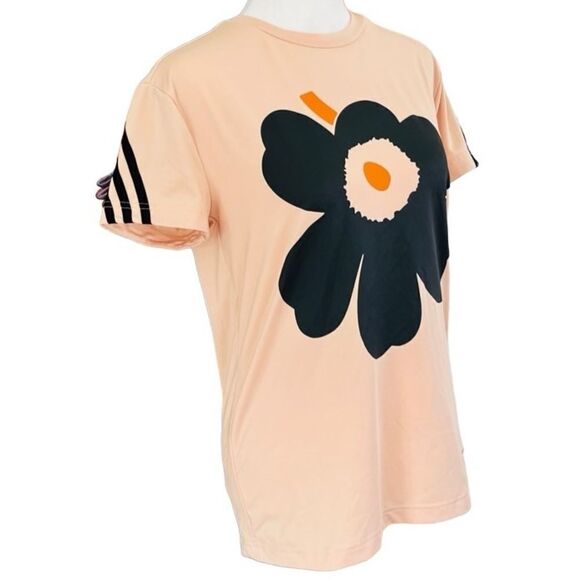 ADIDAS MARIMEKKO PRIMEGREEN AEROREADY TRAINING 3-STRIPES FLORAL GRAPHIC TEE - Picture 5 of 8